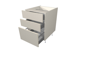 1 Pot 2 Thin Drawer Base Unit (Blum Tandem Soft Close)